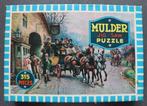 Vintage Mulder jig-saw puzzle, koets met paarden, 315 st., Ophalen of Verzenden, Minder dan 500 stukjes, Gebruikt, Legpuzzel