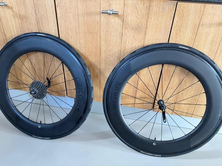 Parcours Chrono carbon aero 86cm wielset, Fietsen en Brommers, Fietsonderdelen, Zo goed als nieuw, Racefiets, Wiel, Ophalen