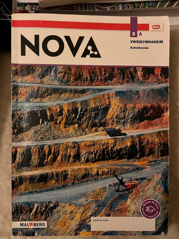 Nova Scheikunde VWO Gymnasium, Boeken, Schoolboeken, Zo goed als nieuw, Scheikunde, VWO, Ophalen of Verzenden