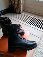 BOOTS DAMES LEER NIEUW MAAT 38+39+40 NIEUWPRIJS 139.99 EURO, Ophalen of Verzenden, Nieuw, Zwart
