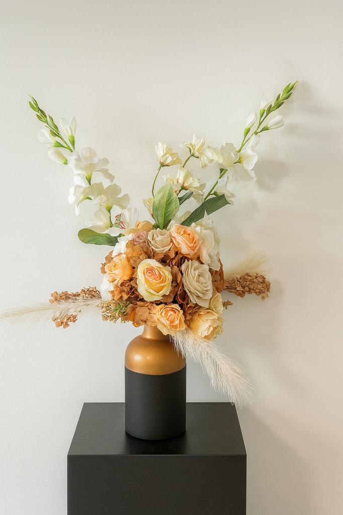 Luxe Kunstboeket (65-80cm) met/zonder vaas, Huis en Inrichting, Woonaccessoires | Kunstplanten en Kunstbloemen, Nieuw, Binnen