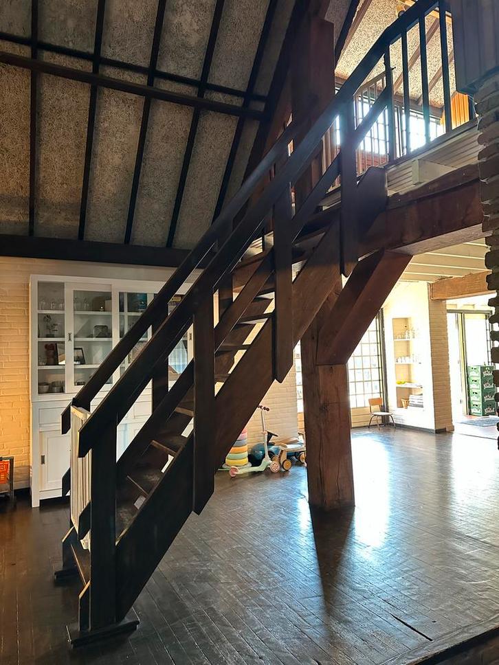 Houten open Steektrap, Doe-het-zelf en Verbouw, Ladders en Trappen, Gebruikt, 2 tot 4 meter, Ophalen