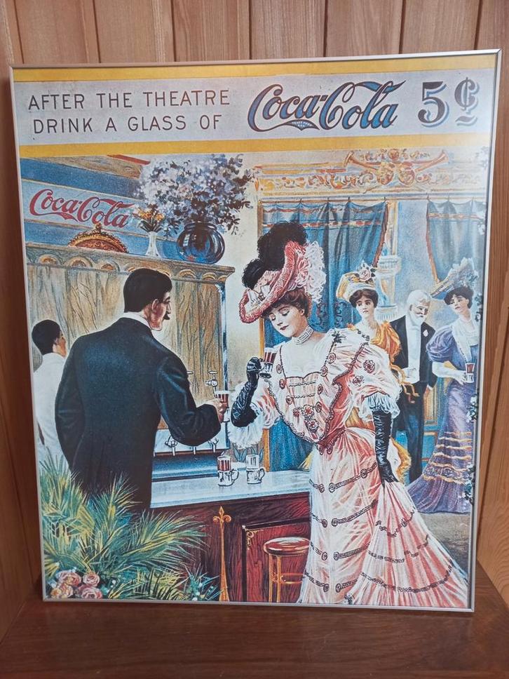 Vintage Coca-Cola Reclame Poster, Verzamelen, Posters, Gebruikt, Film en Tv, A1 t/m A3, Ophalen