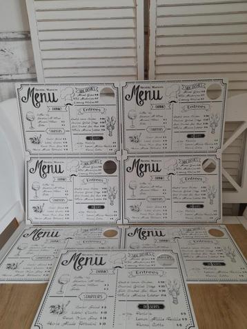7 menukaarten placemats riviera maison  beschikbaar voor biedingen