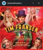 Vier 4 kaarten theater voorstelling tim fransen Bloemendaal, Tickets en Kaartjes, Drie personen of meer, September