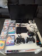 Playstation 2 + 65 cm AKAI televisie en diverse spellen, Spelcomputers en Games, Spelcomputers | Sony PlayStation 2, Ophalen, Gebruikt