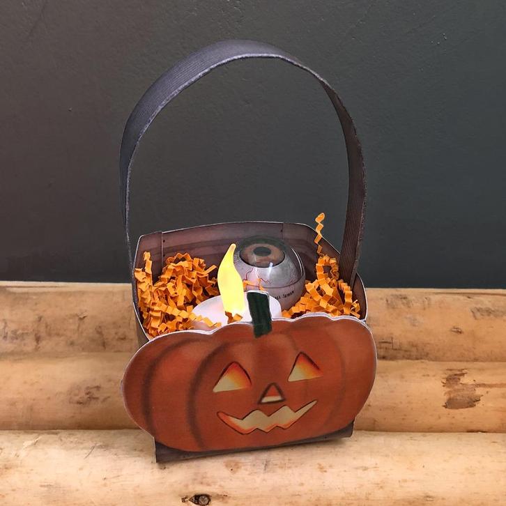 Halloween lampion, Halloween trick or treat mandje, Traktati, Kinderen en Baby's, Overige Kinderen en Baby's, Nieuw, Verzenden