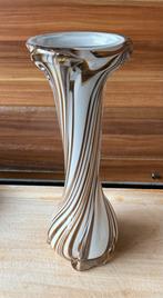 Vintage Florence Opaline Murano Vaas, Gebruikt, Wit, Ophalen of Verzenden, Glas