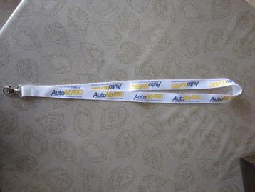 Keycord/ keycoord/ sleutelhanger, kleur wit, auto niveau. beschikbaar voor biedingen