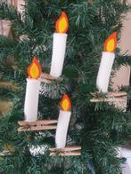 Wolvilt Kaarsjes op Knijper - 12 stuks kerst, Ophalen of Verzenden