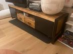 TV meubel - Wood and industrial style 200x45x55, Ophalen, Zo goed als nieuw, 200 cm of meer, Minder dan 100 cm
