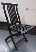 Houten Klapstoel - Zwart, Gebruikt, Ophalen of Verzenden, Eén, Hout