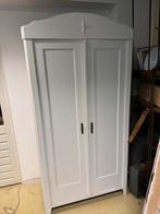 Witte brocante kledingkast, Gebruikt, 100 tot 150 cm, Ophalen of Verzenden, 150 tot 200 cm