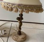 Vintage tafellamp, met marmeren voet. In nette staat, Ophalen of Verzenden, Gebruikt, Metaal, Minder dan 100 cm