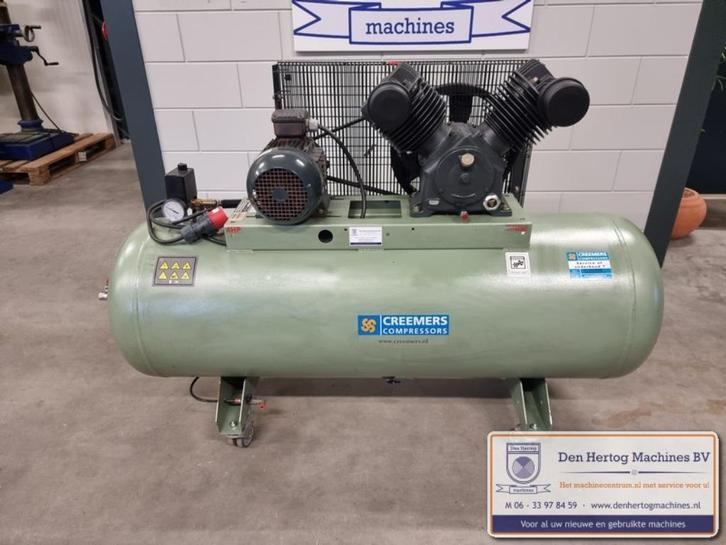 Creemers zuigercompressor CSG 500/300 3kW verrijdbaar 400V, Doe-het-zelf en Verbouw, Compressors, Gebruikt, 100 liter of meer