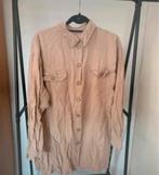 Vintage linnen dames blouse maat 50, Beige, Maat 46/48 (XL) of groter, Ophalen of Verzenden, Zo goed als nieuw
