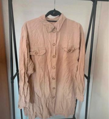 Vintage linnen dames blouse maat 50 beschikbaar voor biedingen