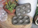Madeleine Engelse Tin Bakvormpjes 2 Stuks Vintage, Antiek en Kunst, Ophalen