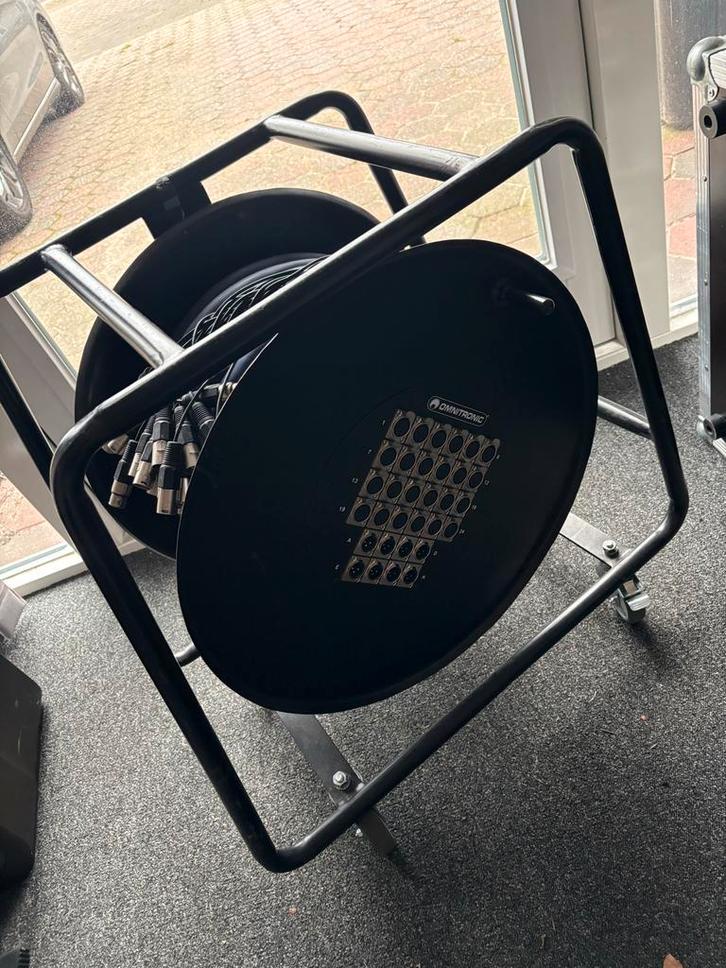 Kabelhaspel met XLR aansluitingen, Muziek en Instrumenten, Kabels en Stekkers, Gebruikt, Microfoon, Ophalen