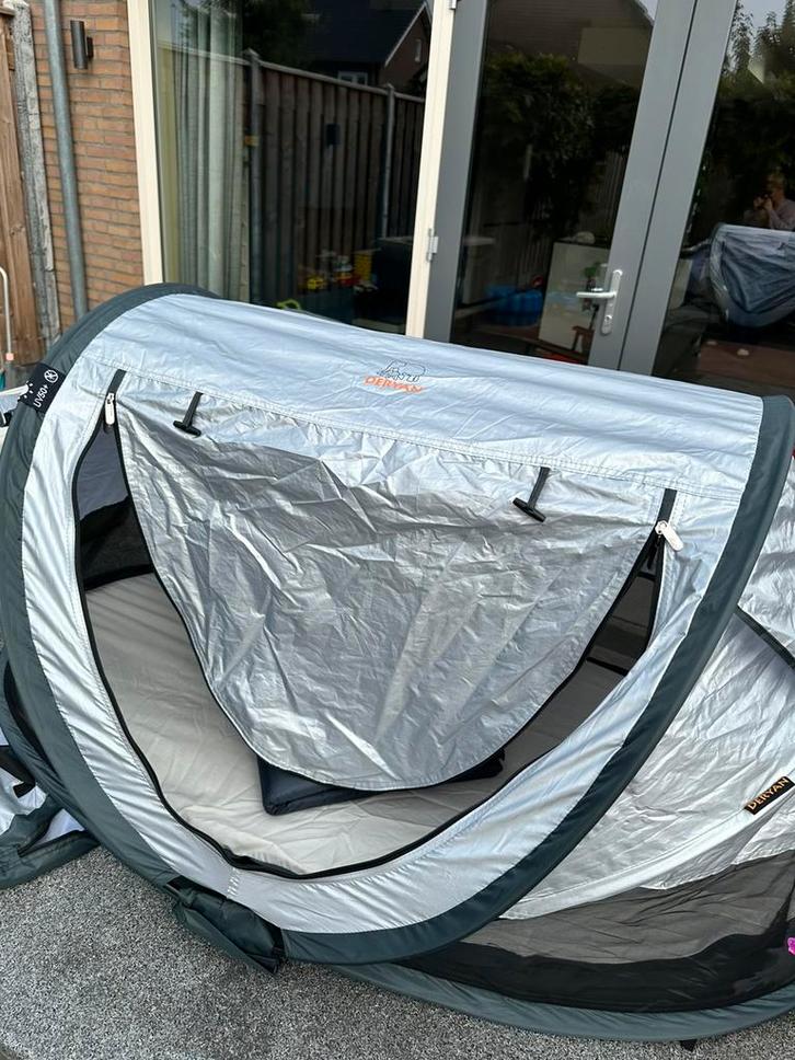 Deryan luxe peuter campingbedje, Kinderen en Baby's, Babywiegjes en Ledikanten, Nieuw, Reisbedje, Ophalen of Verzenden