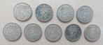 9 stuks zilveren Juliana guldens, Verzenden, Koningin Juliana, 1 gulden