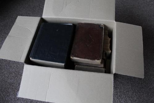 Doos vol oude theologische boeken 1768/1693/1868/1749/1723.., Antiek en Kunst, Antiek | Boeken en Bijbels, Ophalen of Verzenden