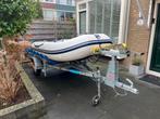 Rubberboot Quicksilver 300 Airdeck + Motor + Pega Trailer, Watersport en Boten, Ophalen, Gebruikt, Benzine, Minder dan 70 pk