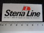 sticker Stena Line logo S capelle a.d. ijssel, Verzenden, Zo goed als nieuw, Bedrijf of Vereniging