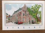 NEDERLAND, ANSICHTKAART met een Aquarel van het PAUSHUIZE, Verzenden, 1980 tot heden, Gelopen, Utrecht