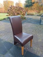 6 bruine eetkamerstoelen, Huis en Inrichting, Ophalen, Gebruikt, Bruin, Vijf, Zes of meer stoelen