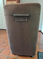 4 x eetkamerstoelen - stof - bruin/taupe, Huis en Inrichting, Ophalen, Gebruikt, Bruin, Vier