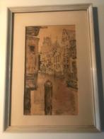 Oude ets Voorstraathaven Dordrecht, Antiek en Kunst, Ophalen of Verzenden