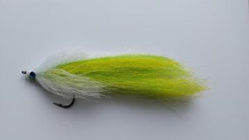 Te koop snoek/ snoekbaars streamer #8 Green neon beschikbaar voor biedingen