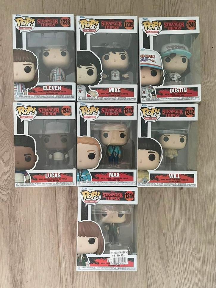 Stranger Things Funko Pop nr 1238-1244, Verzamelen, Poppetjes en Figuurtjes, Zo goed als nieuw, Ophalen of Verzenden