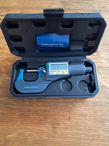 Digitale Micrometer 0-25mm - Precisie Meetinstrument beschikbaar voor biedingen