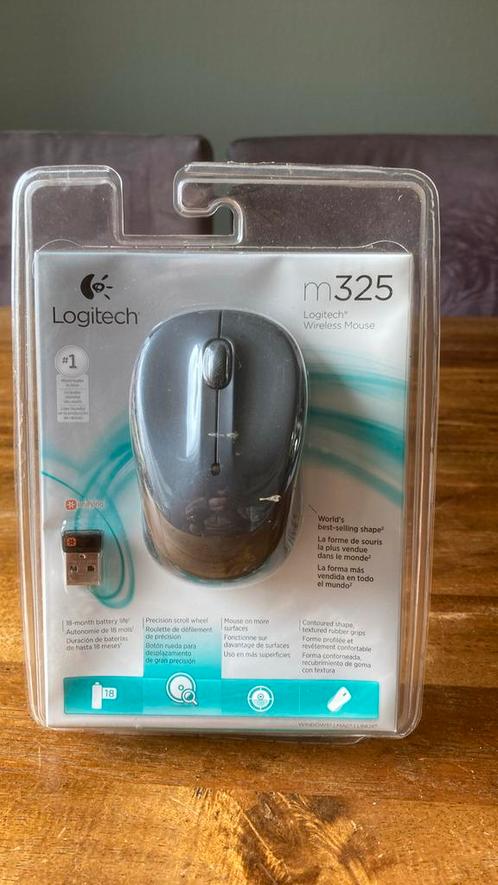 Logitech draadloze muis m325 nieuw!, Computers en Software, Muizen, Nieuw, Ophalen of Verzenden