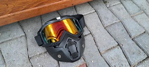 te koop zwarte cross bril 20 cm lang en 19 cm hoog, Motoren, Kleding | Motorkleding, Overige typen, Dames, Heren, Kinderen, Nieuw zonder kaartje