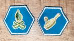 Scouting Welpen Insignes 2 stuks, Verzamelen, Scouting, Ophalen of Verzenden, Zo goed als nieuw, Embleem, Speld of Insigne