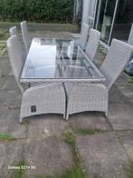 Tuinset, Reclinestoelen + NIEUWE Kussens – Zeer Net, Tuin en Terras, Tuintafels, Ophalen, Zo goed als nieuw, Vierkant, Wicker