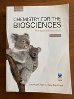 Chemistry for the Biosciences - 3e editie, Boeken, Studieboeken en Cursussen, Ophalen, Crowe & Bradshaw, Beta, WO