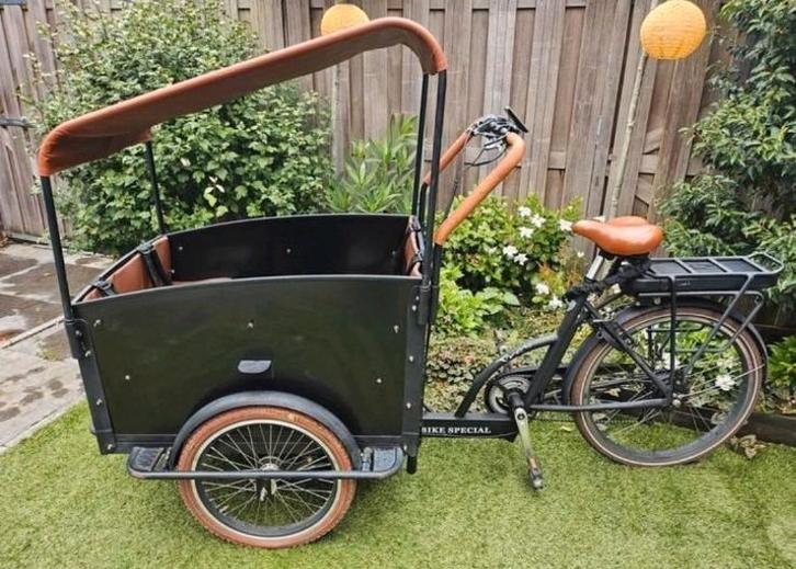 Troy, elektrische bakfiets., Fietsen en Brommers, Fietsen | Bakfietsen, Gebruikt, Overige merken, 4 kinderen of meer, Elektrisch