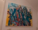 Groot schilderij acryl op canvas van José Beekers 120/100 cm, Ophalen