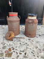 Oude melkbussen - carbid schieten, Ophalen of Verzenden, Gebruikt