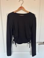 Zwarte longsleeve met aansnoerkoord Zara maat M, Maat 38/40 (M), Ophalen of Verzenden, Zo goed als nieuw, Lange mouw
