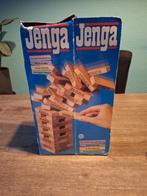 Jenga spel 54 houten blokken en stapelbak, Ophalen of Verzenden, Zo goed als nieuw