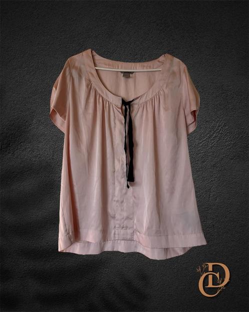 Top H&M, Kleding | Dames, T-shirts, Zo goed als nieuw, Maat 46/48 (XL) of groter, Roze, Korte mouw, Ophalen of Verzenden