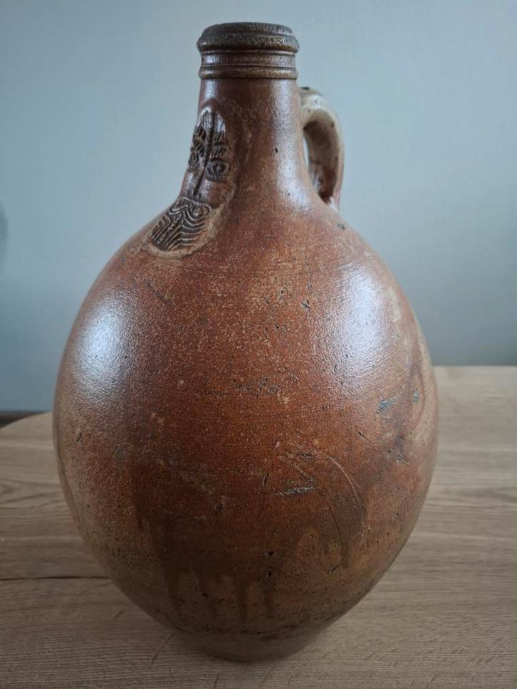 Grote antieke Baardmankruik 17e eeuw! Zeer fraai!, Antiek en Kunst, Antiek | Keramiek en Aardewerk, Ophalen