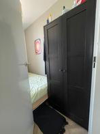 RAKKESTAD kast met 2 deuren zwart, Ophalen, Met plank(en), Gebruikt, 50 tot 100 cm