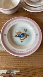 Wedgwood PETER RABBIT kinderserviesje, Ophalen of Verzenden, Zo goed als nieuw, Wedgwood, Kop(pen) en/of Schotel(s)