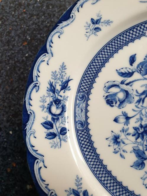 Ontbijtbordjes BLUE ROSE 4 Fine China Japan Borden, Antiek en Kunst, Antiek | Servies los, Ophalen of Verzenden